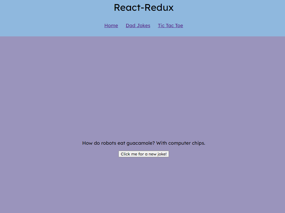 A site with a button which fetches a new dad-joke every time you click it.